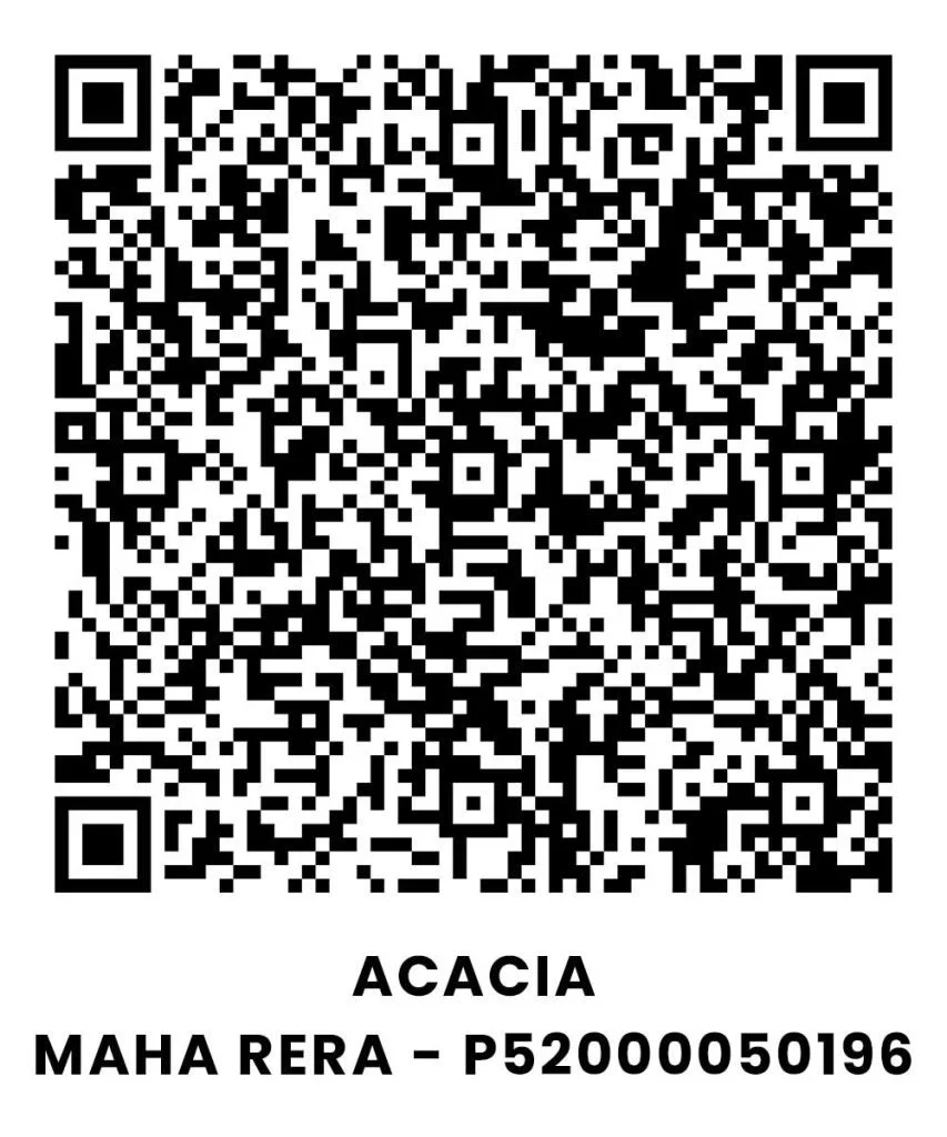 Spacious living room of 2 BHK apartment in Panvel Fortune City